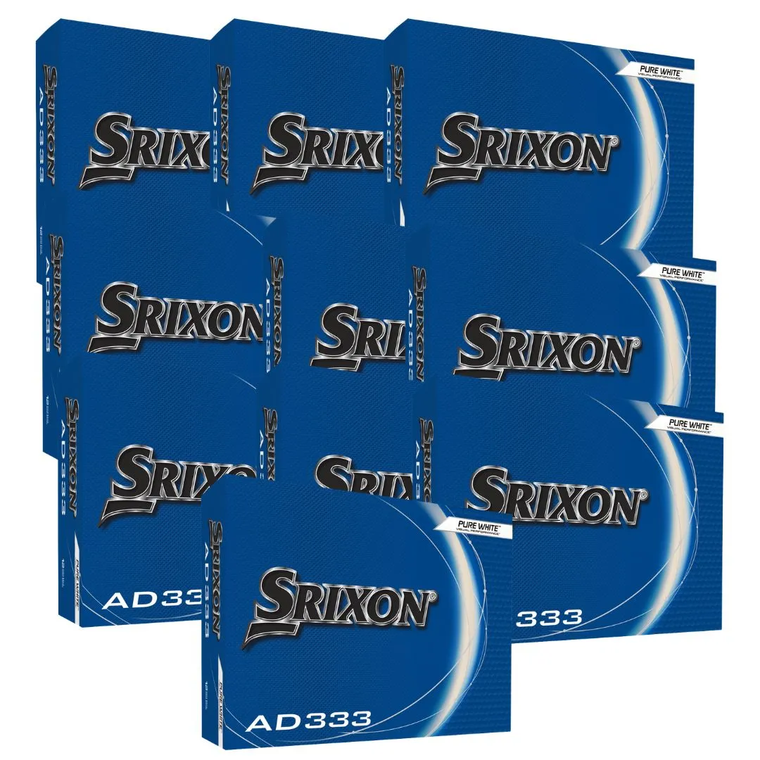 Bolas de Golf Srixon AD-333 Blancas – Pack 10 Cajas (120 Bolas)