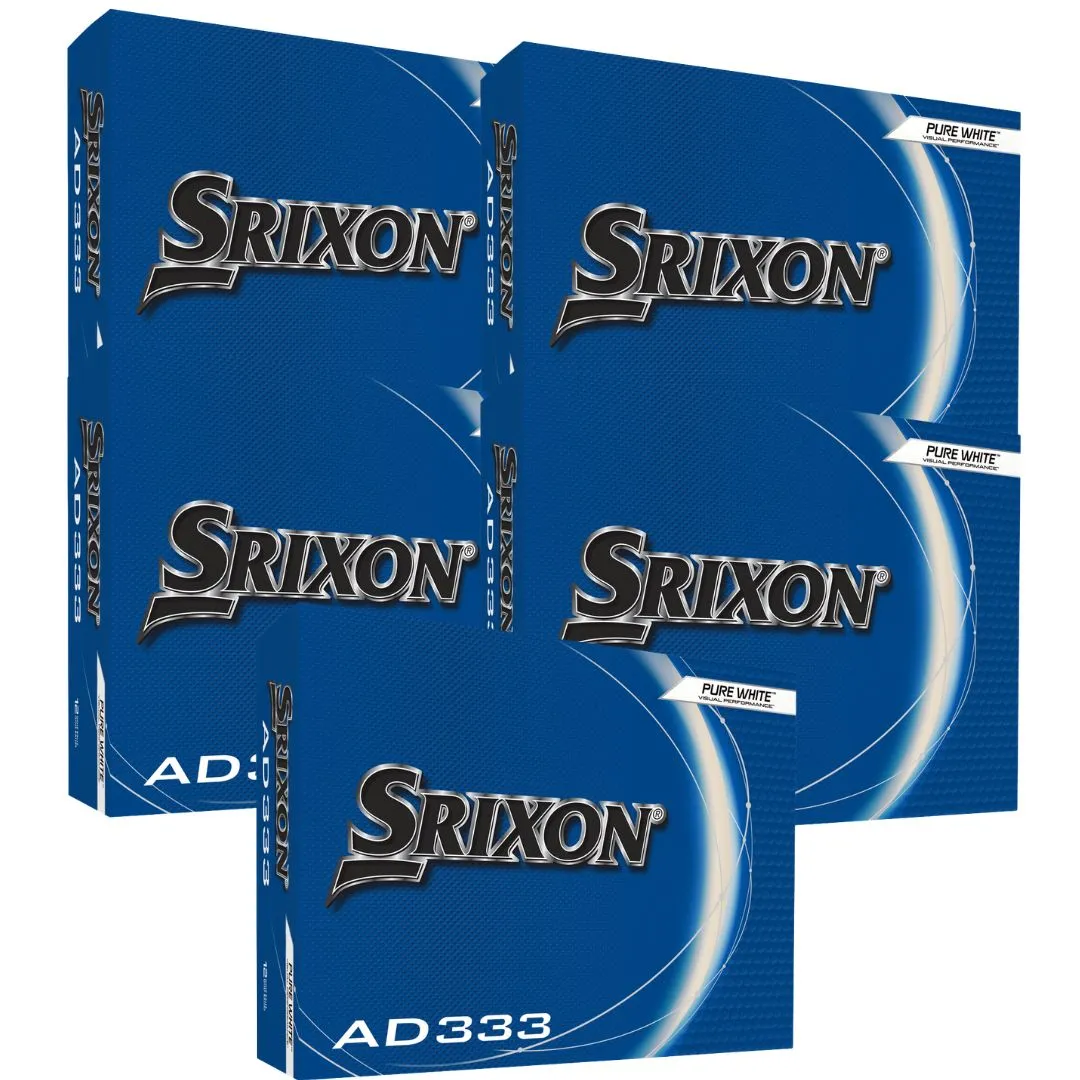 Bolas de Golf Srixon AD-333 Pack 5 Cajas (60 Bolas)