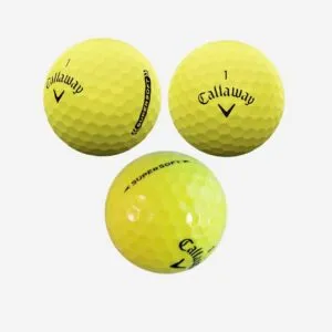 Bolas de golf Callaway Supersoft amarillas AA
